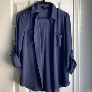 Women’s Navy Dress Shirt